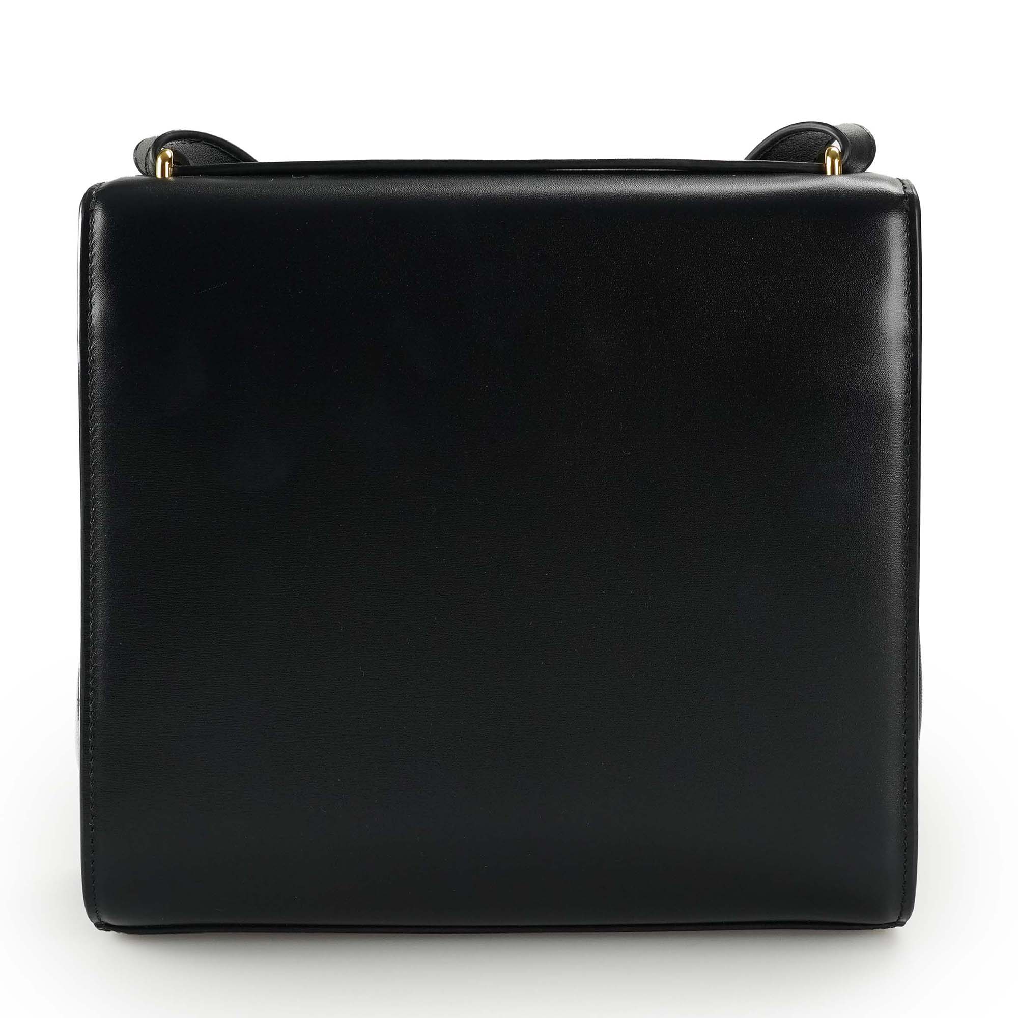 Bottega Veneta - Black Leather The Clip Crossbody Bag 